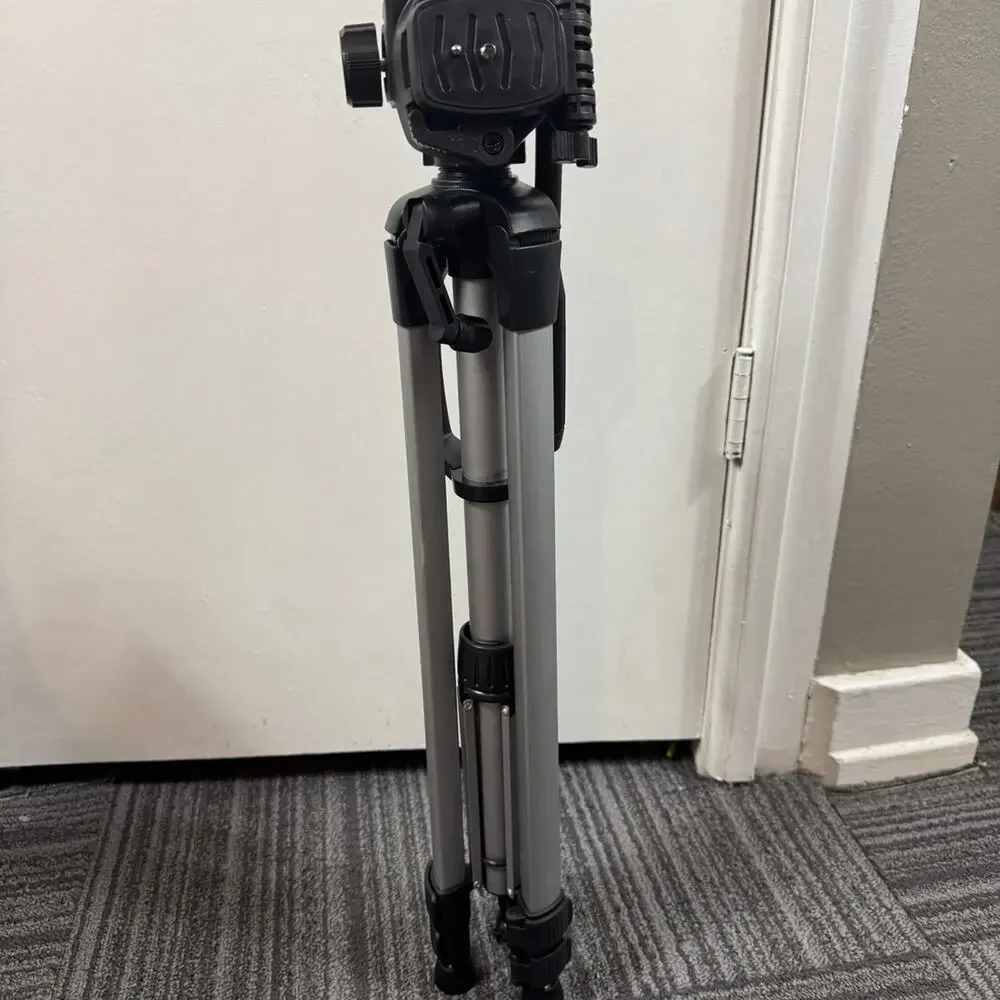 Amazon Basics 60” Lightweight Camera Tripod with Carrying Bag Black Adjustable